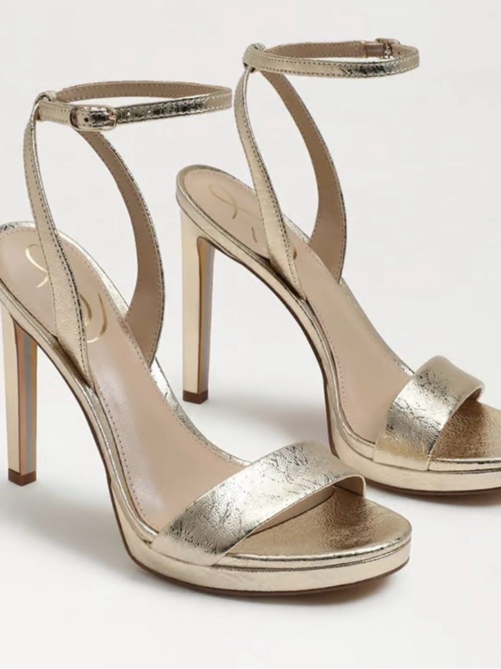 Sam Edelman Jade Gold Heeled Sandals